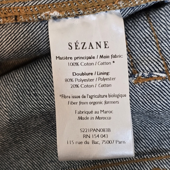 Sezane Dark Blue Indigo Denim High Rise 28 | Non stretch - Picture 6 of 13